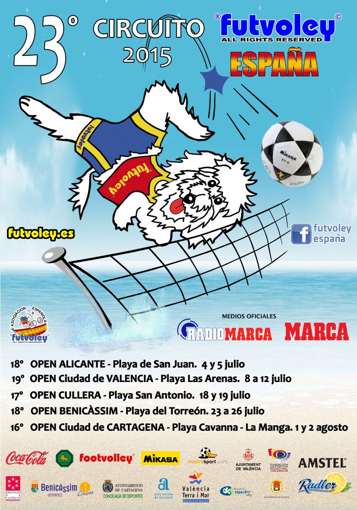 Cartel 23 Circuito Futvoley 2015