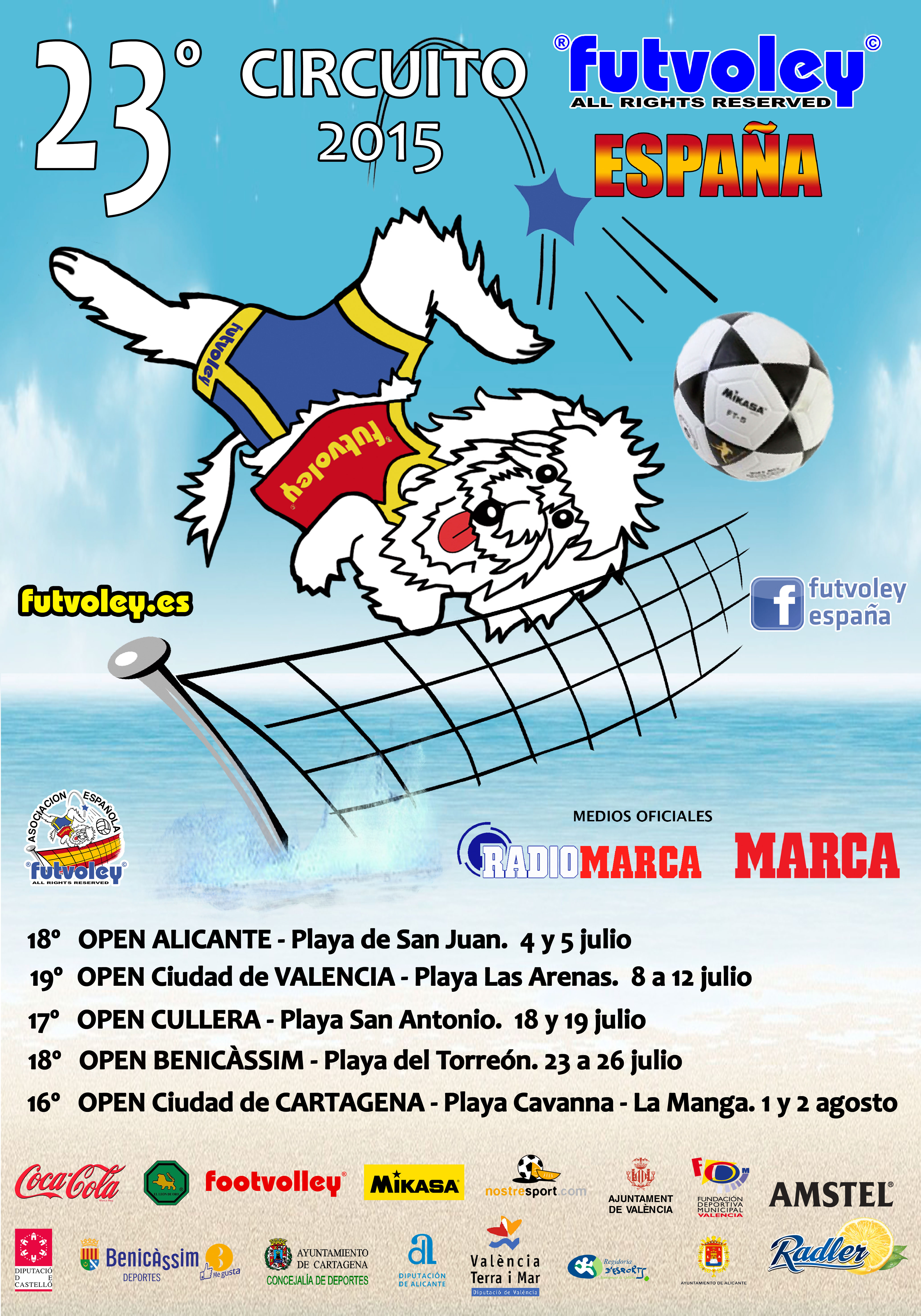 Cartel 23 Circuito Futvoley 2015