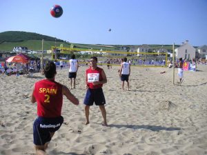 Croyde (EN) 2006 - Calentamiento del equipo español